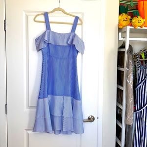 J. Crew Silk Striped Dress